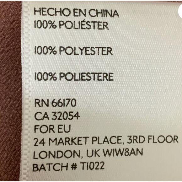 Sparkle & Fade Blouse Mauve Pink Button Down Long Sleeve Minimalist M - Picture 6 of 6